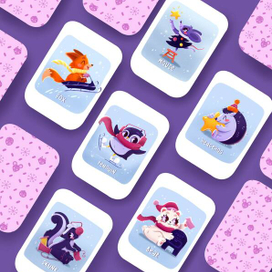 Иллюстрации животных для детских развивающих карточек