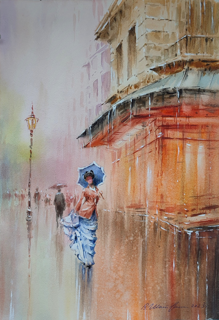 Теплый дождь.