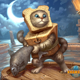 Кот-бутерброд