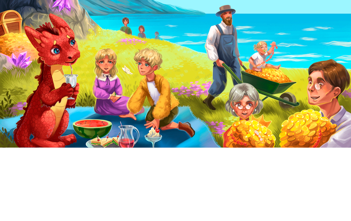 Иллюстрация для книги "Донто Таинственный динозавр"