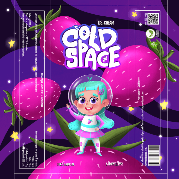 Этикетка мороженого