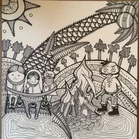 Иллюстрация к произведению К. Чуковского "Бармалей"