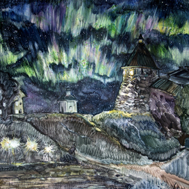 Северное сияние. Соловки