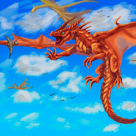 Дракон в небе