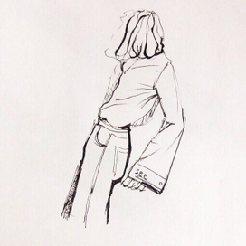 Скетч тушью