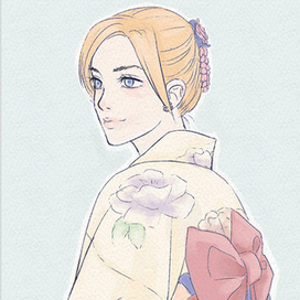 Девушка в комоно