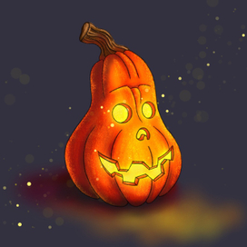 Фонарь из тыквы