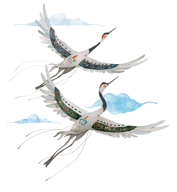 Журавли летят