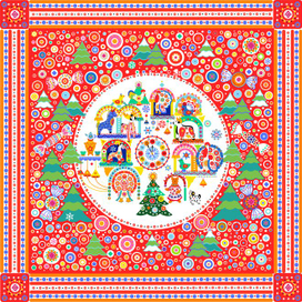 новогодний паттерн