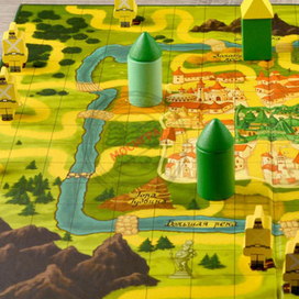 Карта для настольной игры "Урфин Джюс" для фирмы Мосигра