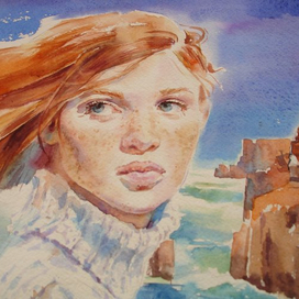 девушка и море фрагмент