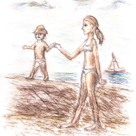 Прогулка с мамой