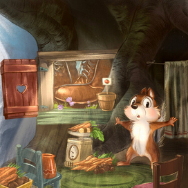 Иллюстрация к книге Анны Илюшиной "Бурундучья поэма"