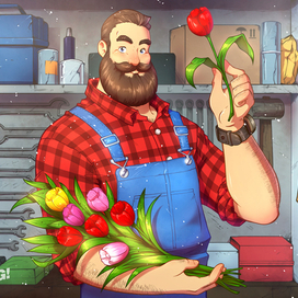 Открытка на 8 марта