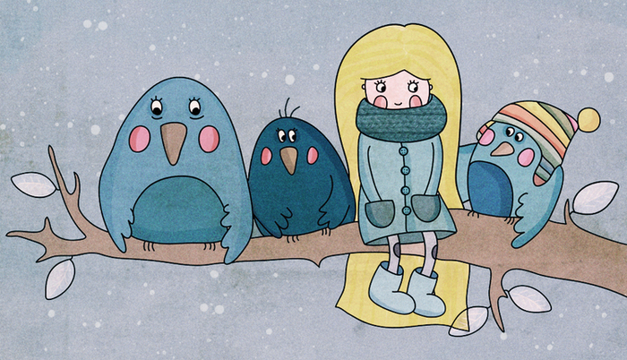 зимние птицы