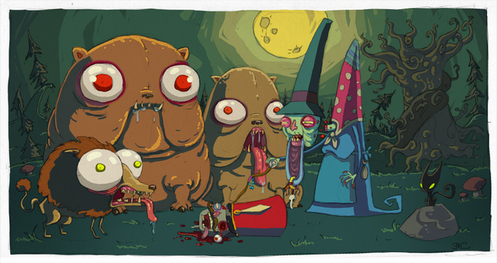 большеглазые собаки