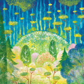 Открытка для артмаркета «Лампа»