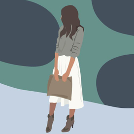 Девушка с сумкой