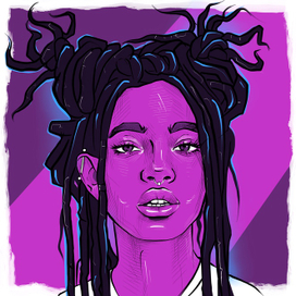 Девочка -фуксия