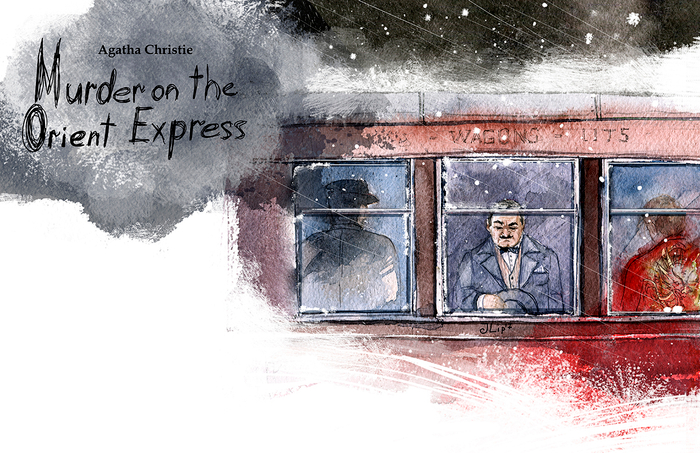 Обложка. Агата Кристи. Убийство в восточном экспрессе. 