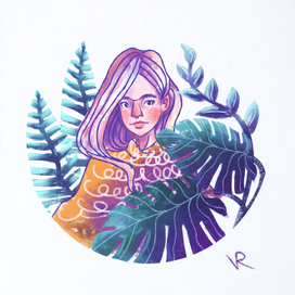 Портрет девушки.