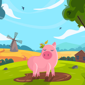 Деревенский пейзаж