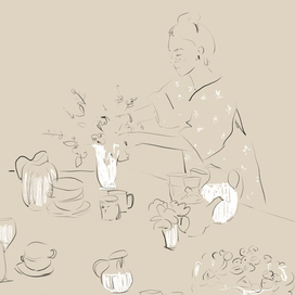 Перед ужином🫖