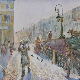 Утро на Невском