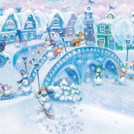 Деревня Снеговиков. разворот