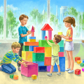 Иллюстрация. Дети.