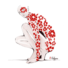 Редакционная fashion-иллюстрация для digital-журнала