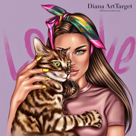 Арт с домашним питомцем 