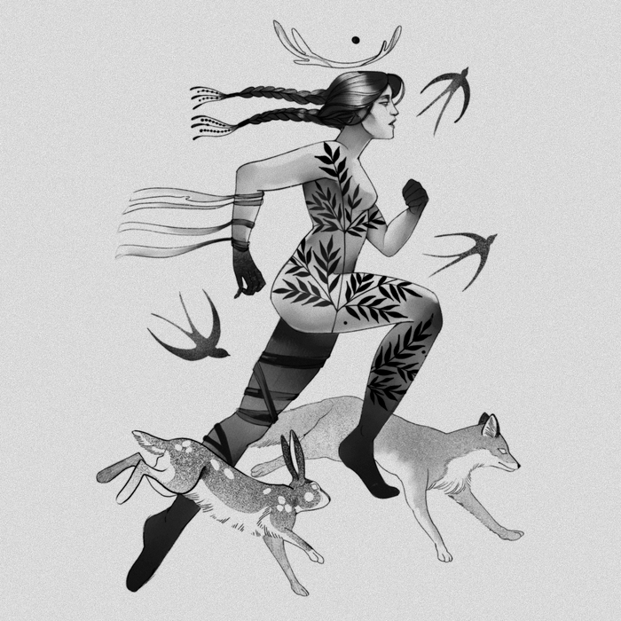 Лесная Хранительная графическая иллюстрация