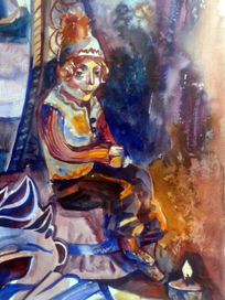 Творческий беспорядок, диптих. Фрагмент. "Дух творчества"