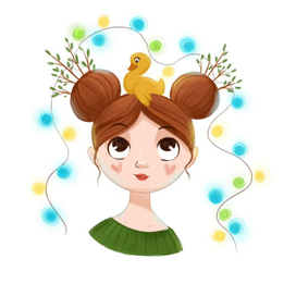 Девочка с утенком