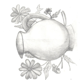 кувшин и цветы