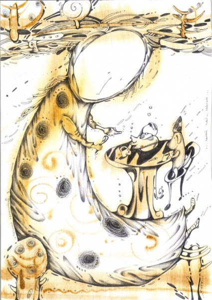 Чайная Принцесса пьет чай с Волшебной Собачкой