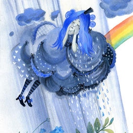 "Туча - это заколдованная принцесса, которая живёт на небе. А дождь - это слёзы принцессы." Из рассказа Владимира Степанова  