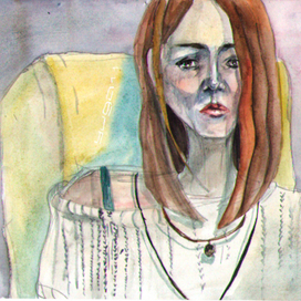 под  светом монитора