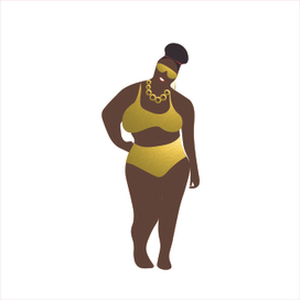 ПЛОСКАЯ ИЛЛЮСТРАЦИЯ . НЕГРИТЯНТОЧКА БУЛОЧКА