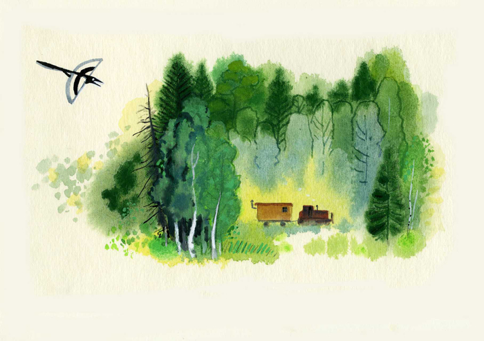 Спуск к"Вагончик" В. Коржикова