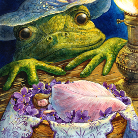 Иллюстрация к сказке Дюймовочка