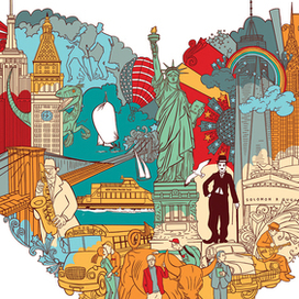 Обложка к арт-плакату "НЬЮ-ЙОРК"