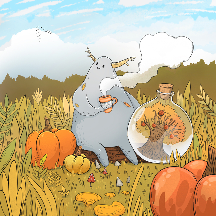 Календарь "Тихое путешествие", октябрь