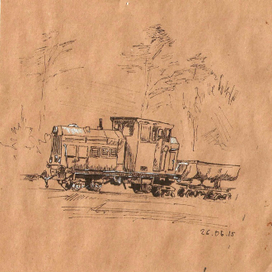 В железнодорожном музее