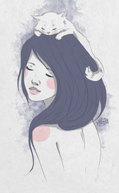 Девочка с кошкой