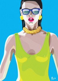 девушка в купальнике