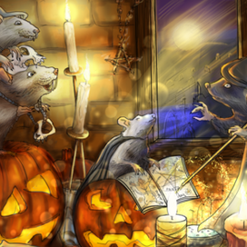 Средневековые Крысы практикуют магию