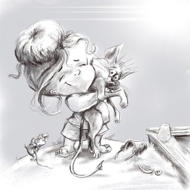 Охота была у кота на мыша. Охота окончена...Дуся пришла...