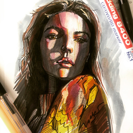 Портрет при контрастном освещении